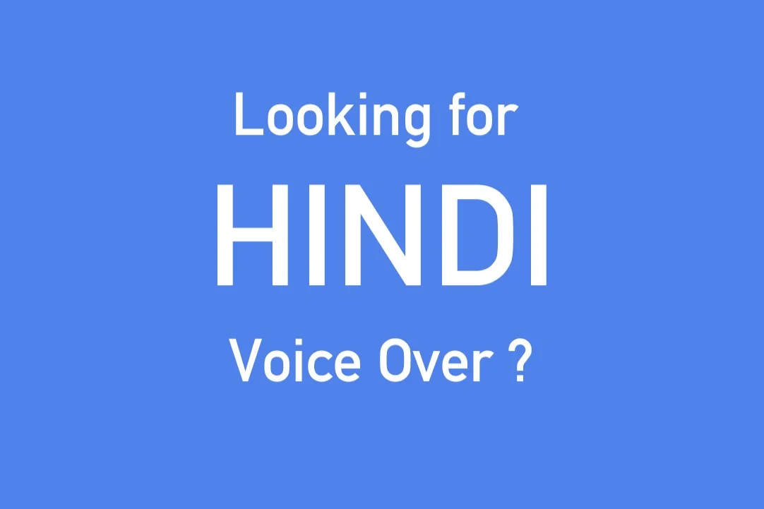 Hindi voice-over services in dubai