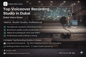 Top Voiceover Recording Studio in Dubai. Professional, Studio-Quality Sound