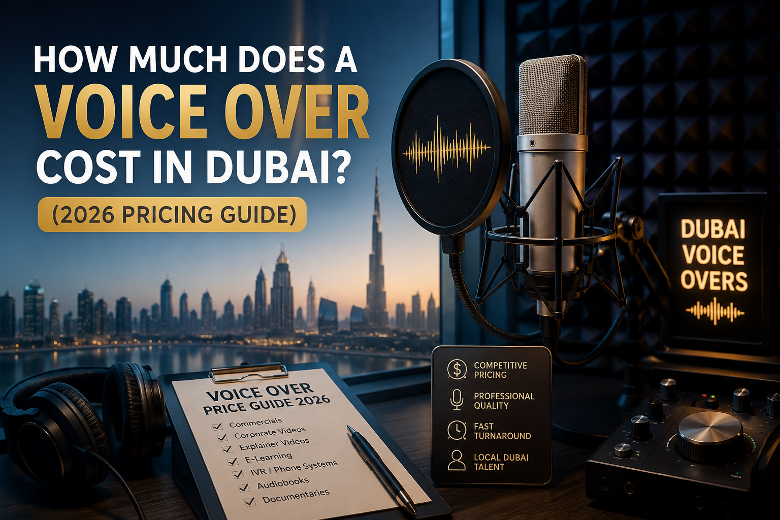 voice over cost in Dubai